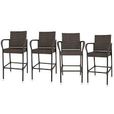 Choose from contactless same day delivery, drive up and more. Nova Microdermabrasion Wicker Barstool Outdoor Patio Furniture Bar Stools All Weather Rattan Chair W Armrest And Footrest For Garden Pool Lawn Porch Backyard Set Of 4 Patio Furniture Accessories Stools Bar