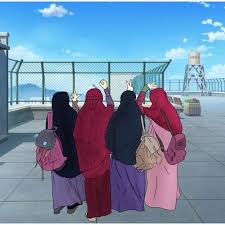 Ruangtanya.com gambar animasi wanita muslimah , sumber : 37 Ide Persahabatan Kartun Ilustrasi Karakter Animasi