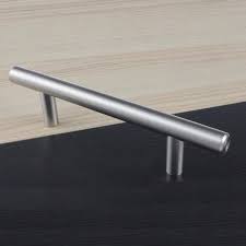 Solid stainless steel or bronze is going to be much more, though. Modern Kitchen Cabinet Door Handles Stainless Steel T Bar Drawer Pulls Knobs Lot Building Hardware Cabinets Countertops Hardware