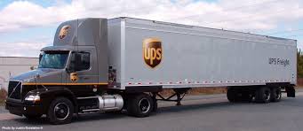 Ups Freight Volvo Tractor Engine Cab And A Long Box Trailer Trucks Truck Driver Big Rig Trucks