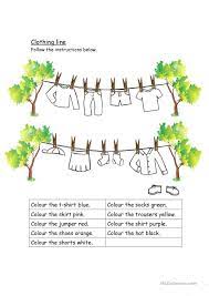 301 x 378 · png. Clothing Worksheet Colour And Crossword Englischunterricht Grundschule Englisch Grundschule Grundschule