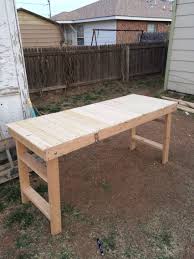 2x4 work bench with folding legs