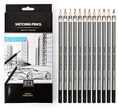 24 Drawing Pencils Set Art Sketching Pencils 14b 12b 10b 9b 8b 7b 6b 5b 4b 3b 2b B Hb F H 9h Shading Graphite Pencils For Adults