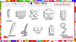 First Aid Box Kit Drawing Learnbyarts Youtube And, if i'm not much mistaken, the 'first thing's first' quote is from doctor who. first aid box kit drawing learnbyarts