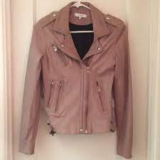 Iro Jackets Coats Iro Han Leather Jacket Pink Grey Size 36 Leather Jacket Jackets Pink Grey