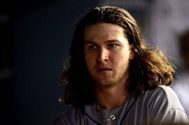 Jacob degrom of the new york mets smiles in the dugout during the game against the miami marlins at marlins park on april 3, 2019 in miami, florida. New York Mets Team Photos Espn Mets Team New York Mets Mlb Postseason