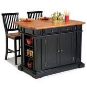 This model is made in accordance with the proportions and sizes of real furniture. Kitchen Islands Monarch Kitchen Island By Home Styles With Black Oak Finish Kitchensource Com