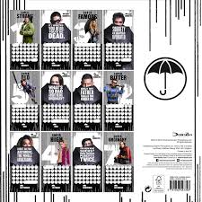La tabella che segue presenta l'intero anno in una sola pagina, è disponibile. Umbrela Academy Wandkalender Bei Europosters