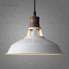 Loft Design Country White Industrial Pendant Light