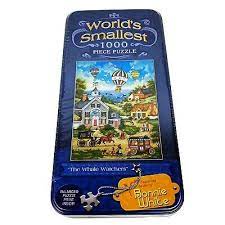From beautiful landscapes, panoramic city skylines, and classic folk art, masterpieces® has a full collection of fun and stimulating 1000+ piece jigsaw puzzles that are sure to excite puzzlers of. Masterpieces Whale Watchers Worlds Smallest 1000 Piece Jigsaw Puzzle Tin Box New Ebay Small World Jigsaw Puzzles Whale