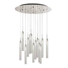 Bazz Frosted White 13 Light Pendant Light Lu8013tu Rona Pendant Lighting Glass Shades Light