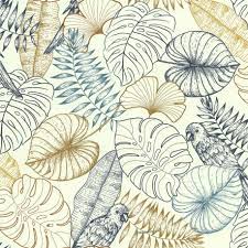 Papier peint, lutece papier peint decorer votre maison, vos murs, papier peint modernes, chambre , sejour , cuisine , salle de bain, peinture , partenaire papier. Papier Peint Vinyle Sur Intisse Perroquet Graphique Bleu Lutece