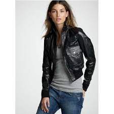 Aviator Leather Jacket Leather Jacket Leather Bomber Jacket Cropped Leather Jacket