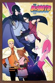 Boruto: Naruto Next Generations - Group Wall Poster with Wooden Magnetic  Frame, 22.375