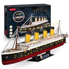 The infamous titanic is back from the bottom of the atlantic ocean and can now be built in your living room! 3d Puzzle Led Titanic 35 Large Ship Model Kits Watercraft 266 Pieces 3d Puzzles For Adults Titanic Model Anniversary Wedding Gifts For Couple Long Distance Relationships Gifts Valentines Gift Buy Online At
