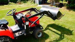 Simplicity Legacy With Front End Loader Youtube Tractor Idea Garden Tractor Attachments Garden Tractor