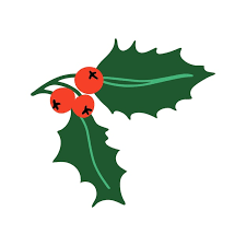 Premium Vector | Holly berry leaves Christmas clip art. Hand drawn doodle  style vector illustration.