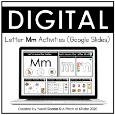 Working with initial sound ( . Digital Alphabet Activities Google Slides Letter Mm Tpt