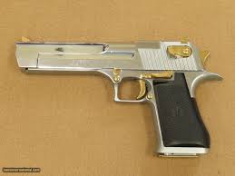 Shown with.50ae images register as an authorized dealer. 1991 Chrome And Gold Imi Desert Eagle Mark Vii 50 Ae Caliber Pistol W Factory Display Case Extra Mag Manual Minty 1st Year Production
