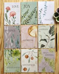 Botanical Fruit Of The Spirit Print Set Fruit Of The Spirit Print Sets Spirited Art
