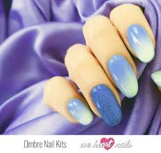 Ombre nails with painted arts. Great Ombre Nail Kits This Year S Top 3 Ombre Designs