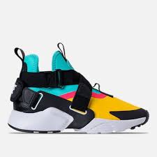 Black And Yellow Nike Huaraches Nike Huarache City Tour Yellow Bleached Aqua Blue Racer Pink Red Aj6662 700 Gs Nike Air Shoes Sneakers Huaraches