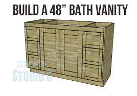 This particular bathroom vanity was designed for a client. Build A 48 Bath Vanity Woodworking Plans Diy Diy Bathroom Vanity Diy Furniture Plans