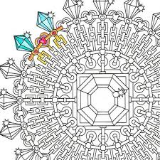 Mandala Coloring Page Diamond Clarity Printable Coloring For Adults Mandala For Mindfulness Colori Mandala Coloring Pages Mandala Coloring Coloring Pages