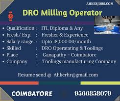 While a fresher may not have former workforce experience, that doesn't mean they. Dro Milling Operator Dro Milling Operator Wanted Qualification Iti Diploma Any Fresh Exp Fresher Milling Operator Qualifications