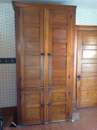 Antique Vintage 1880 S 8 Ft Tall Pantry Cabinet Cupboard W Adjustable Shelves Pantry Cabinet Tall Pantry Cabinet Adjustable Shelving