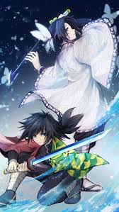 Tanjiro kamado demon slayer kimono. Demon Slayer Giyuu X Shinobu Wallpaper Doraemon