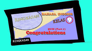 Maybe you would like to learn more about one of these? Ringkasan Vina Kelas 9 Bahasa Inggris Congratulations Quiz Part 2 Youtube