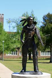 This Statue Stands On The Grounds Of Bacone College In Muskogee Bacone College Has A Native American Cherokee Native American Tribes Native American Indians