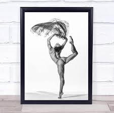 Amazon.com: Power Attitude Dance Fine Nude Naked Dancer Dancing Ballet Wall  Art Print: Posters & Prints
