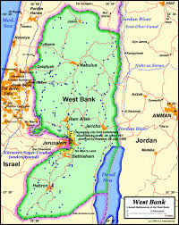 Map of jewish settlements in west bank. Map West Bank