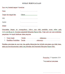 Cara membuat surat pernyataan tidaklah susah dan tidak terikat pada konsep tertentu seperti surat resmi. Contoh Surat Pernyataan Kesalahan Input Data Surat Buku Pelajaran Buku