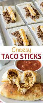 So Fun And Easy To Make My Kids Love This Simple Recipe Cheesy Taco Sticks A Fun Sunday Lunch Or Dinner Idea The Whole Fam Picky Eater Recipes Food Recipes