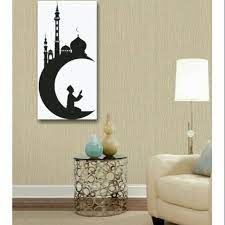 23 desain menara masjid contoh gambar minimalis modern. Lukisan Islami Bulan Masjid Hitam Putih Ukuran Besar Shopee Indonesia