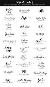 Stylish Premade Logo Creator Kit Stylish Logo Tattoo Fonts Hand Lettering Fonts