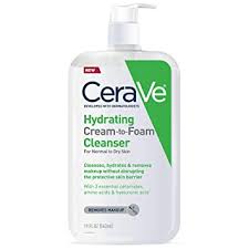 For this reason the differences for france vs usa are broad and may not apply everywhere. Amazon Com Cerave Hydrating Cream To Foam Cleanser Makeup Remover And Face Wash With Hyaluronic Acid Fragrance Free 19 Ounce Beauty