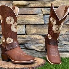 Women S Styles Alfa Western Wear In 2020 Embroidered Boots Boots Leather Flowers