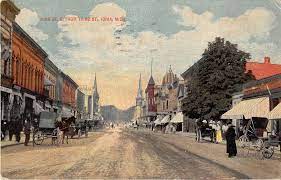 Ionia Michigan Main Street East From Third Street Antique Postcard J16000 Michigan Antique Postcard Postcard