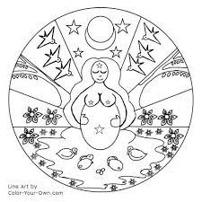 Celebrate the great pantheon of gods and goddesses with this ancient goddess coloring page. Pin On Embroidery
