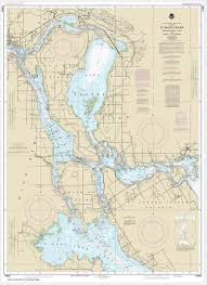 Noaa Chart St Marys River Munuscong Lake To Sault Ste Marie 14883