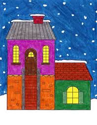 Directly draw measurements from photos of your home. How To Draw A Victorian House Art Projects For Kids