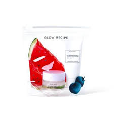 The Glow Recipe Deluxe Pouch Features Our Must Have Products Blueberry Bounce Gentle Cl Skin Care Kit Perfect Skin Care Routine Watermelon Glow Sleeping Mask