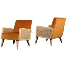 Two Hermes Rattan Armchairs French Modern Armchair In Vintage Style Rattan Armchair Armchair Modern Armchair