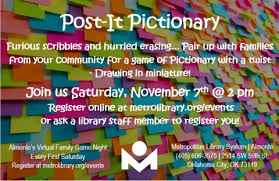 Don't forget to use the. Post It Pictionary Metropolitan Library System