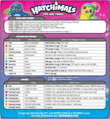 Cheat Sheet Http Www Hatchimals Com En Us Toys Hatchimals Eye Color Chart Toddler Fun