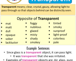 Chart comparing translucent vs transparent included for quick & easy reference. Opposite Of Transparent Archives English Grammar Here